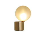 GobekUsa Glass Ball Table Lamp for Bedroom Study Hotel, Nordic Modern Decorative Bedside Light