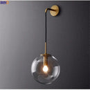 GobekUsa Glass Ball LED Wall Lamp - Nordic Modern Bathroom Sconce