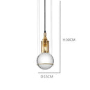 GobekUsa Crystal Ball LED Pendant Light for Dining Restaurant & Bedroom