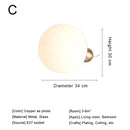 GobekUsa Glass Desk Lamp: Sleek Nordic Design, Ideal for Bedroom, Living Room, e27