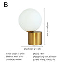 GobekUsa Glass Desk Lamp: Sleek Nordic Design, Ideal for Bedroom, Living Room, e27