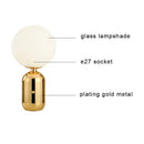 GobekUsa Glass Desk Lamp: Sleek Nordic Design, Ideal for Bedroom, Living Room, e27