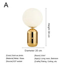 GobekUsa Glass Desk Lamp: Sleek Nordic Design, Ideal for Bedroom, Living Room, e27