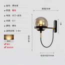 Modern brass and glass globe led wall lamps bedroom sconce light by Decorbites