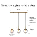 GobekUsa Glass Pendant Lights: Nordic LED Hanging Lamp for Kitchen, Dining Room, Bedroom.