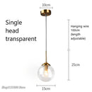 GobekUsa Glass Pendant Lights: Nordic LED Hanging Lamp for Kitchen, Dining Room, Bedroom.