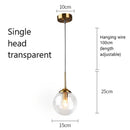 GobekUsa Glass Pendant Lights: Nordic LED Hanging Lamp for Kitchen, Dining Room, Bedroom.