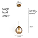 GobekUsa Glass Pendant Lights: Nordic LED Hanging Lamp for Kitchen, Dining Room, Bedroom.