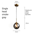 GobekUsa Glass Pendant Lights: Nordic LED Hanging Lamp for Kitchen, Dining Room, Bedroom.