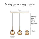 GobekUsa Glass Pendant Lights: Nordic LED Hanging Lamp for Kitchen, Dining Room, Bedroom.