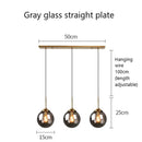 GobekUsa Glass Pendant Lights: Nordic LED Hanging Lamp for Kitchen, Dining Room, Bedroom.