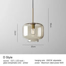 GobekUsa Glass Pendant Lights Dining Kitchen Bar Chandelier