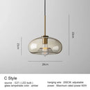 GobekUsa Glass Pendant Lights Dining Kitchen Bar Chandelier