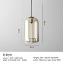 GobekUsa Glass Pendant Lights Dining Kitchen Bar Chandelier