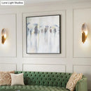 GobekUsa Modern Tube Iron Wall Mount 2-Light Sconce with Oval Foil Backplate