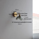 GobekUsa Gray Glass LED Wall Lights, Pull Chain Switch, Modern Nordic Design
