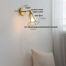 GobekUsa Gray Glass LED Wall Lights, Pull Chain Switch, Modern Nordic Design