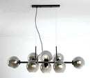 GobekUsa Gray Glass Pendant Lights: Modern Nordic Loft Rustic Chandelier for Kitchen Bar Dining by GobekUsa