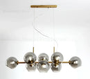 GobekUsa Gray Glass Pendant Lights: Modern Nordic Loft Rustic Chandelier for Kitchen Bar Dining by GobekUsa
