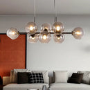 GobekUsa Gray Glass Pendant Lights: Modern Nordic Loft Rustic Chandelier for Kitchen Bar Dining by GobekUsa