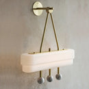 GobekUsa Minimalist Acrylic LED Sconce Light Fixture - Rectangle Shape - White Finish - dining room, Warm/White Light