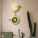 GobekUsa Glass Led Metal Wall Art Lamp for Modern Living Room Decor