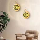 GobekUsa Glass Led Metal Wall Art Lamp for Modern Living Room Decor