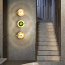 GobekUsa Glass Led Metal Wall Art Lamp for Modern Living Room Decor