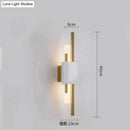 GobekUsa Modern Marble Led  Wall Lamp For Living Room Bedroom Bathroom Loft Decor