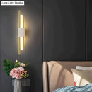 GobekUsa Modern Marble Led  Wall Lamp For Living Room Bedroom Bathroom Loft Decor