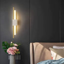 GobekUsa Modern Marble Led  Wall Lamp For Living Room Bedroom Bathroom Loft Decor