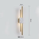 GobekUsa Modern Marble Led  Wall Lamp For Living Room Bedroom Bathroom Loft Decor