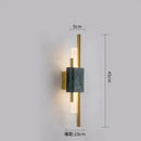 GobekUsa Modern Marble Led  Wall Lamp For Living Room Bedroom Bathroom Loft Decor