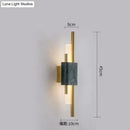 GobekUsa Modern Marble Led  Wall Lamp For Living Room Bedroom Bathroom Loft Decor