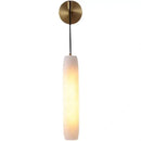 GobekUsa Cylindrical Marble Wall Lights Sconce Lamp with Adjustable Copper Wire & E14 Bulb