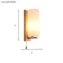 GobekUsa Opal Glass Sconce Wall Lamp with White Finish for Bedroom and Cafe Lighting