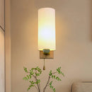 GobekUsa Opal Glass Sconce Wall Lamp with White Finish for Bedroom and Cafe Lighting