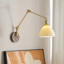 GobekUsa LED Wall Lamps Pull Chain Switch Modern Stair Light Fixtures, Ceramic Copper