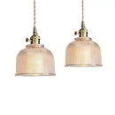 GobekUsa Clear Glass Knob Switch LED Pendant Light Fixture: Modern Nordic Hanging Chandelier