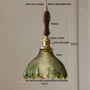 GobekUsa Clear Glass Knob Switch LED Pendant Light Fixture: Modern Nordic Hanging Chandelier