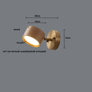 GobekUsa LED Wall Sconce Light Fixture Walnut Base Modern Art Wandlamp