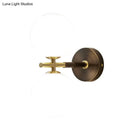 GobekUsa Modern Brass LED Wall Sconce Light - White Glass Mid Century Wall Fixture (1/2 Bulbs)