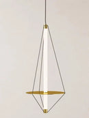 GobekUsa Disc Pendant Light: Modern Minimalist LED Chandelier for Bedroom Decor