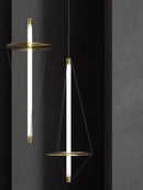 GobekUsa Disc Pendant Light: Modern Minimalist LED Chandelier for Bedroom Decor