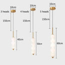 GobekUsa LED White Pearl Glass Pendant Lights for Kitchen Bar Decor - Bubble Hanging Lamp