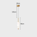 GobekUsa LED White Pearl Glass Pendant Lights for Kitchen Bar Decor - Bubble Hanging Lamp