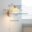 GobekUsa Ceramic LED Wall Sconce Rotatable Modern Vanity Light