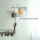 GobekUsa Ceramic LED Wall Light Fixture Reading Coffee Nordic Modern Rotatable Bedside Lamp