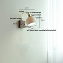 GobekUsa Ceramic LED Wall Light Fixture Reading Coffee Nordic Modern Rotatable Bedside Lamp