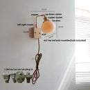 GobekUsa Ceramic LED Wall Light Fixture Reading Coffee Nordic Modern Rotatable Bedside Lamp